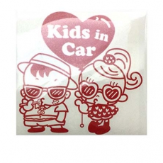 hihi_sticker_kids-in-car-red